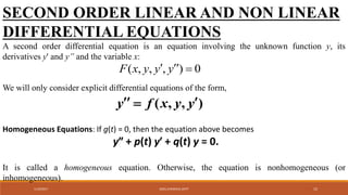 formulation of first order linear and nonlinear 2nd order differential ...