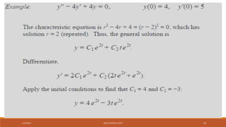 formulation of first order linear and nonlinear 2nd order differential ...