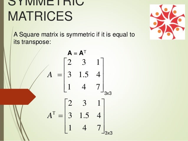 Matrix Algebra seminar ppt