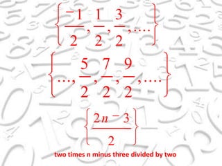 two times n minus three divided by two