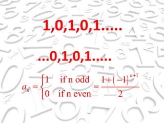 1,0,1,0,1..... ...0,1,0,1..... 