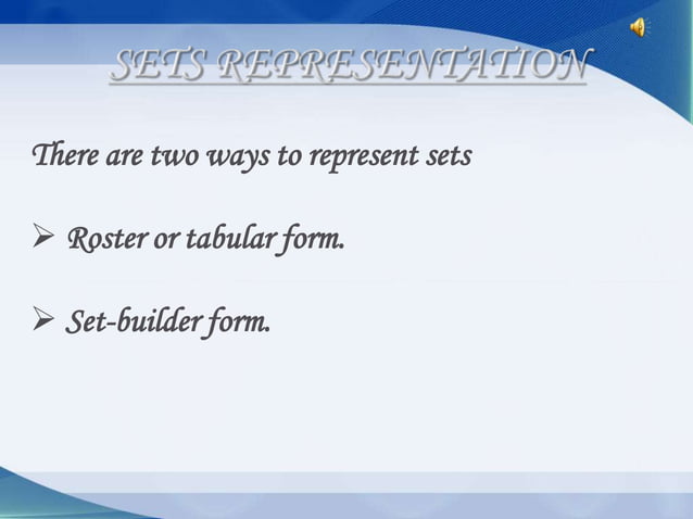 Maths sets ppt | PPTX | Physics | Science