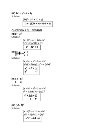 Math Factorize And Expand Easy To Understand