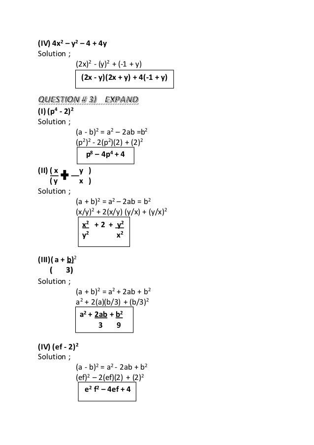 Math Factorize And Expand Easy To Understand