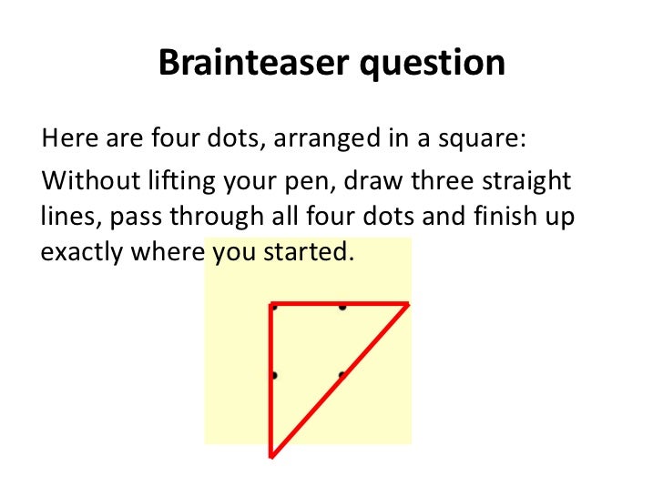 Drawing Lines Without Lifting Pen : Maths starters