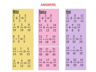 ANSWERS
 