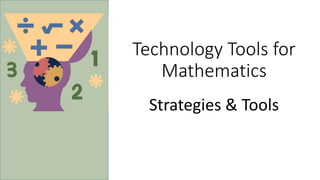 Math Strategies & Tools | PPTX