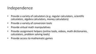 Math Strategies & Tools | PPTX