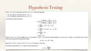 Hypothesis Testing 
 