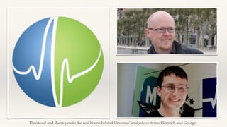 Thank ou! and thank you to the real brains behind Circonus’ analysis systems: Heinrich and George. 
