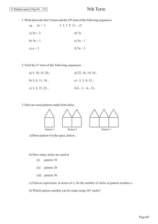 Maths Higher worksheets | PDF