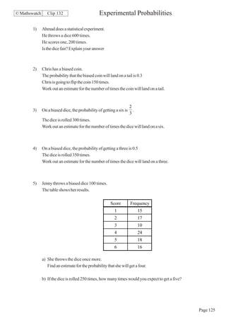 Maths Higher worksheets | PDF
