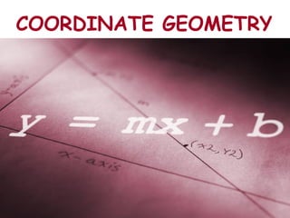 COORDINATE GEOMETRY
 