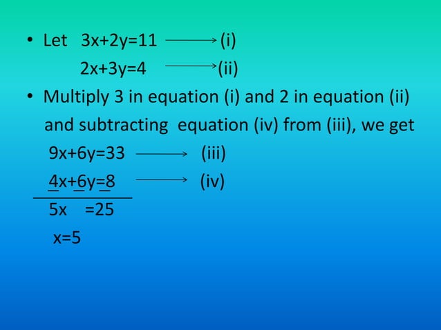 Linear equations in Two Variable | PPTX