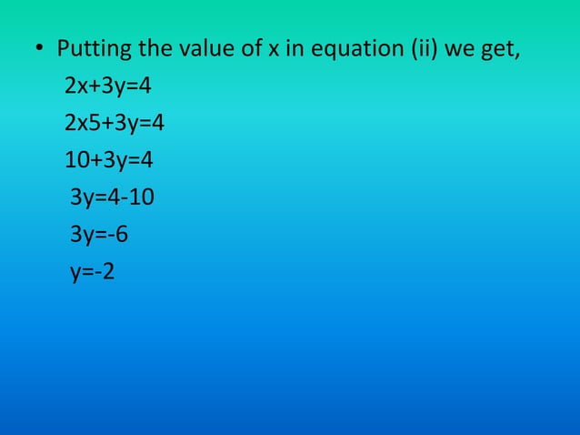 Linear equations in Two Variable | PPTX