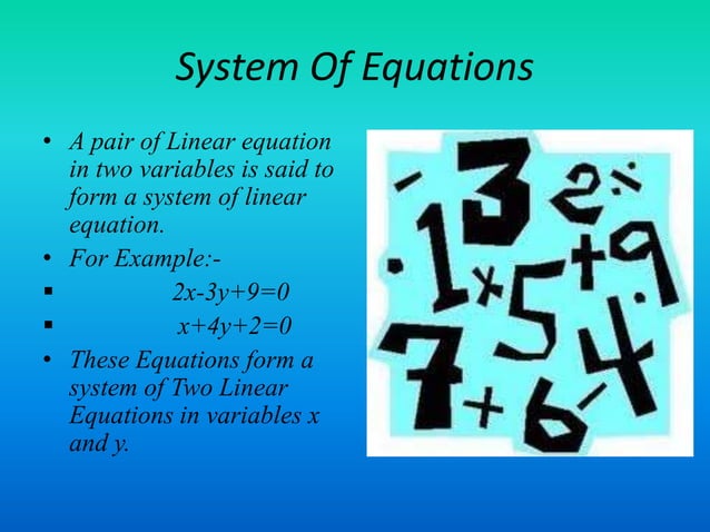 Linear equations in Two Variable | PPTX
