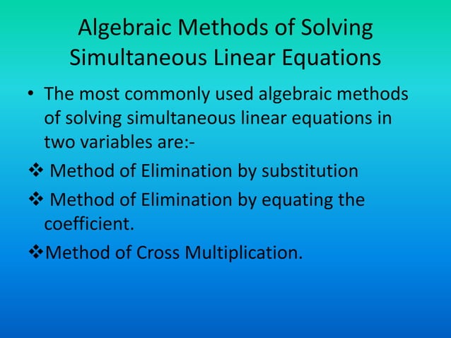 Linear equations in Two Variable | PPTX