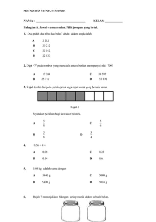 Soalan pentaksiran setara standard