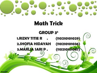 Math Trick Ppt Free Download