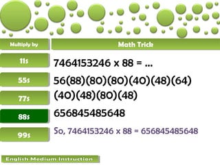 Math trick | PPT