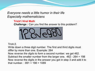 mathematics tricks for grade7class_trick.ppt