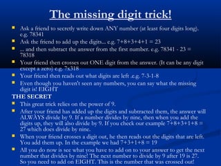 Math tricks | PPT