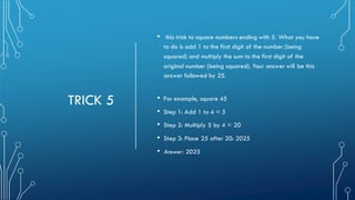 Math tricks ppt (3)