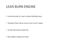 Lean Burn Engine | PPTX