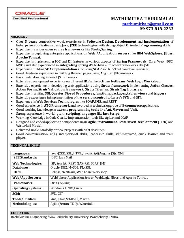 mathumitha thirumalai resume