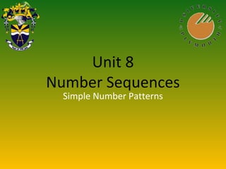 Math unit8 number sequences | PPT