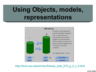 Using Objects, models, representations http://nlvm.usu.edu/en/nav/frames_asid_273_g_2_t_4.html 