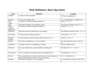 math_vocabulary_and_common_symbols.pdf | 3-D Graphics | Computer ...