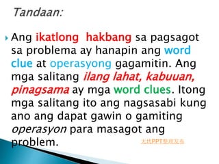 Word Problem In Time Tagalog Math WORD PROBLEM ADDITION grade one student | PPT