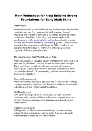 Speed Time Graphs Worksheet  Fun and Engaging PDF Worksheets