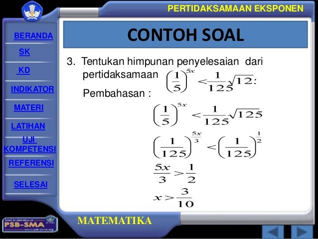 Math Xii Ipa 2 5 3 Pertidaksamaeksponenlogaritm Nurwati