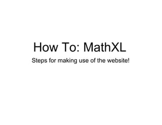 Website tutorial