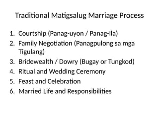 Matigsalug Tribe Presentation. gjfxkuyfituye4 | PPTX