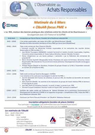 Devenez SPONSOR du :

« COLLOQUE «
Matinale du 6 Mars
« ObsAR-focus PME »
« La RSE, moteur des bonnes pratiques des relati...