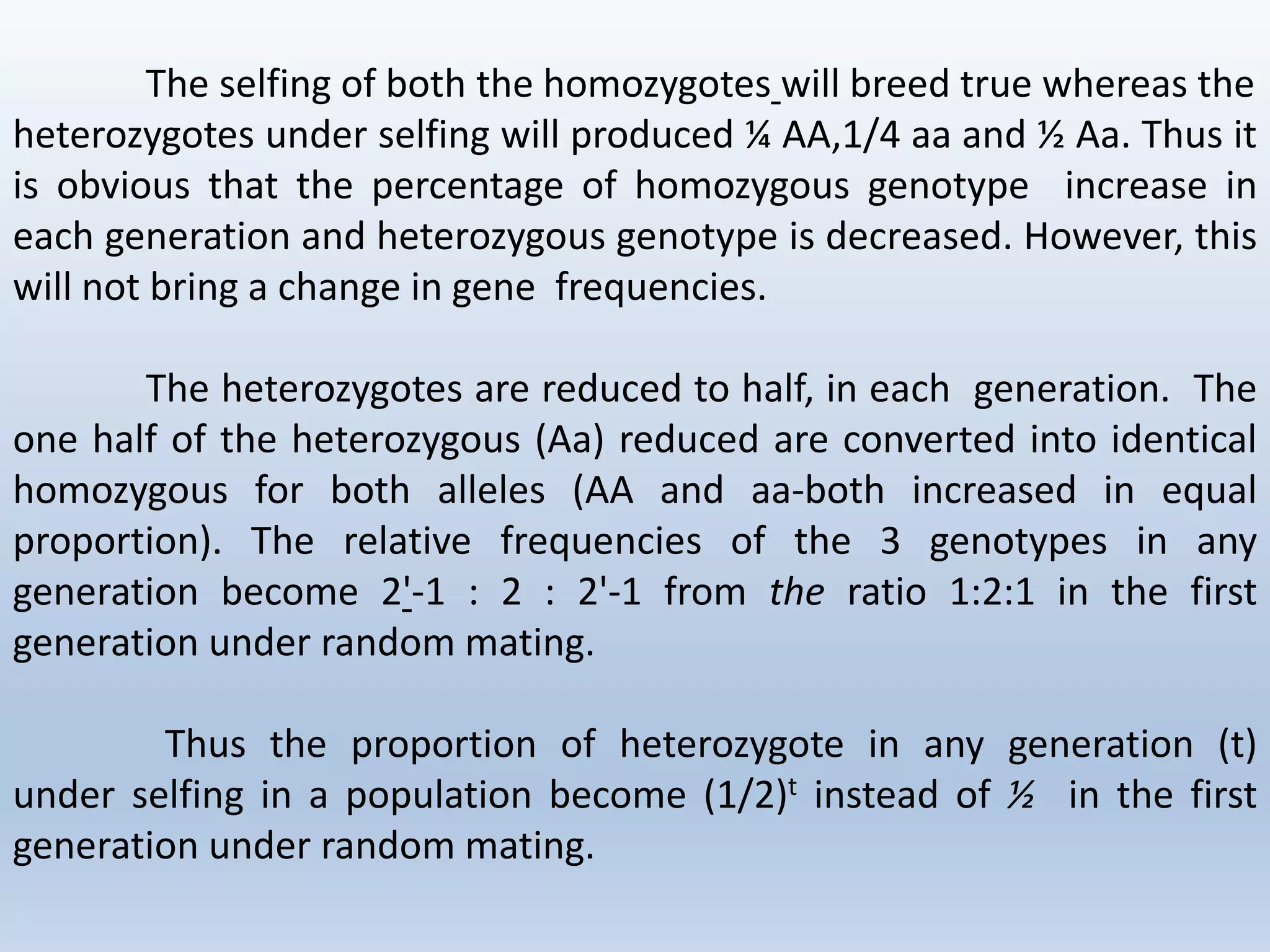 Mating systems (population genetics) | PPTX