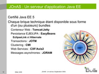OSGi TM OSGi alliance (IBM, Oracle, Samsung, Nokia, …) 