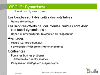 Une plateforme d'entreprise OSGi 