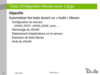 Débogage facilité des classes et des JSP JOnAS Plugin for Eclipse (JOPE) 