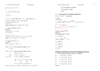 Mag. Jube Portalatino Zevallos Números Reales 
30 
2. Calcular 
2 2 1 i 1 i 
R 
 +   -  
=   +    1 - i   1 + i...