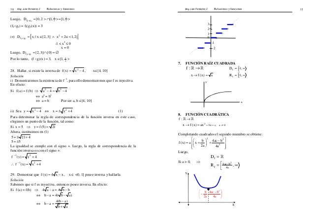 Matematica I Relaciones Y Funciones