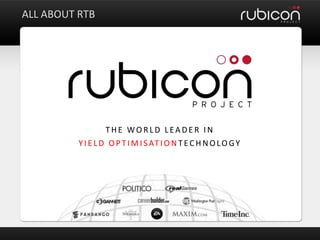 ALL ABOUT RTB The World Leader in  Yield OptimisationTechnology 