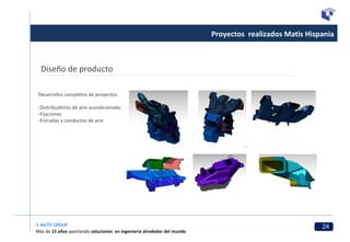 Proyectos  realizados Matis Hispania Diseño de producto Desarrollos completos de proyectos. -Distribuidores de aire acondi...