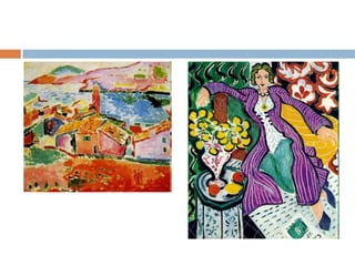 FAUVISMECette style est très abstrait, contrairement à des réaliste forme d’impressionnisme.Regarde les couleurs vives et des formes simples. 