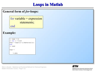 Matlab | PPT | Chemistry | Science