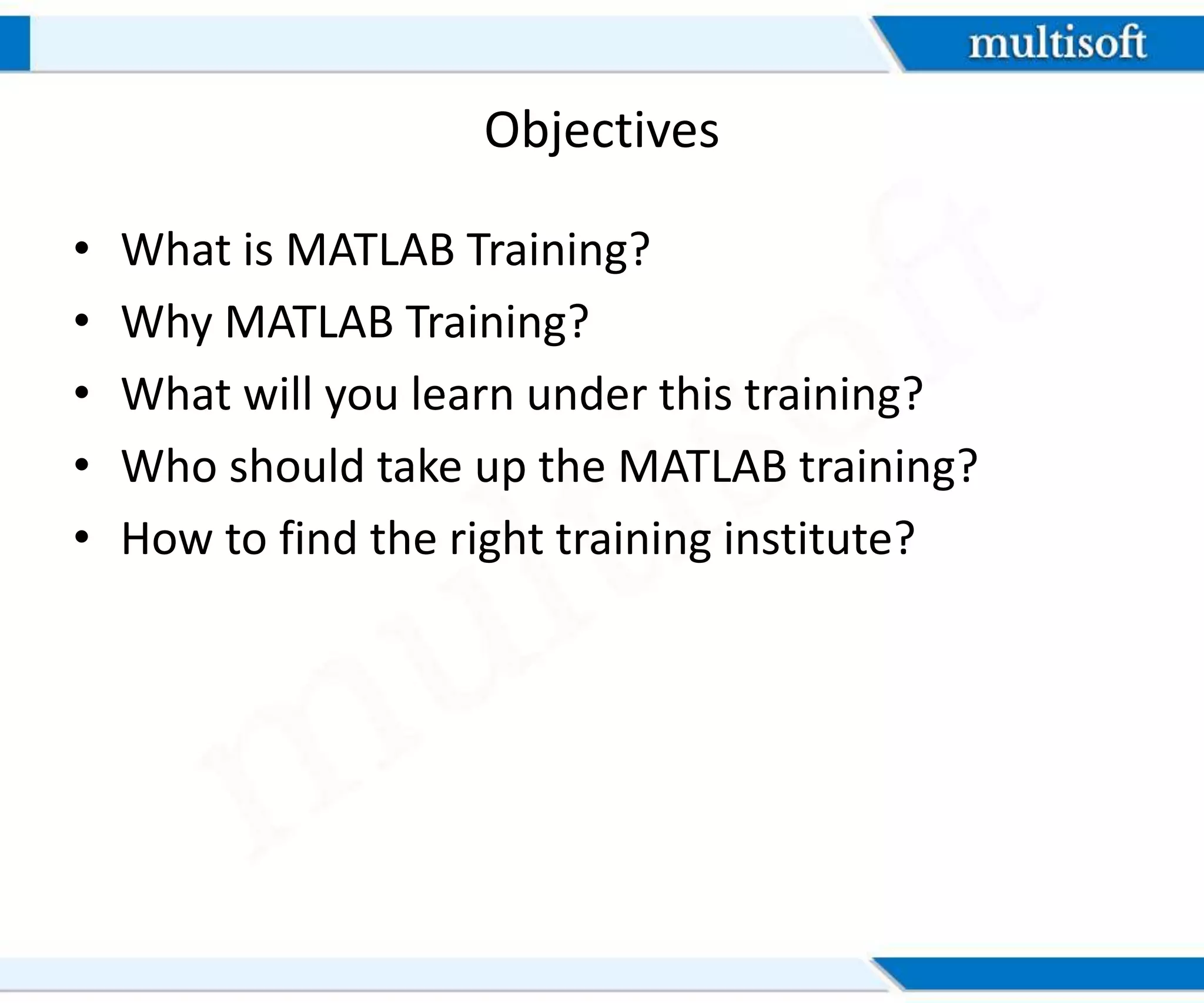 MATLAB Training | PPT