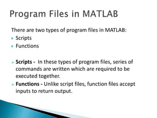 Matlab - Introduction and Basics | PPT